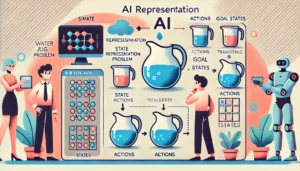 the importance of the Water Jug Problem in AI, showcasing state representation, actions, and goal states as core problem-solving concepts.