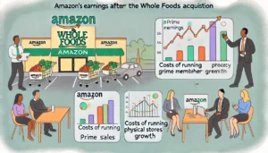 Amazon's earnings reports have shown mixed results since the Whole Foods acquisition. 