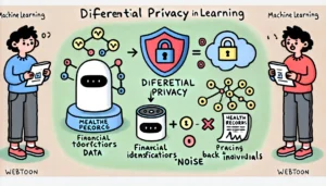 Differential privacy is a key concept in machine learning, aimed at protecting individual data.