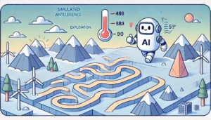 the concept of simulated annealing in AI. 