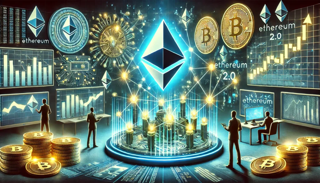 how technological advancements, such as blockchain upgrades and innovations, drive market demand for cryptocurrencies like Ether (ETH).